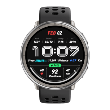 Amazfit Active 2 (Round) Black Sport Silicone