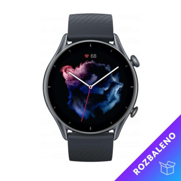 Amazfit GTR 3 Black - rozbaleno/Záruka 12 měsíců 