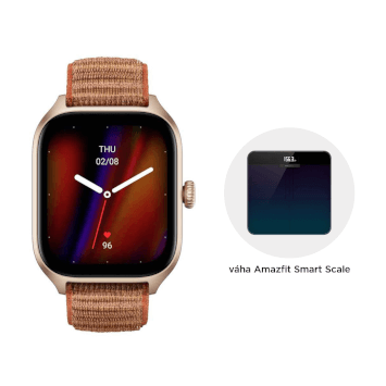 Amazfit GTS 4 autumn brown (nylon) + Amazfit Smart Scale 