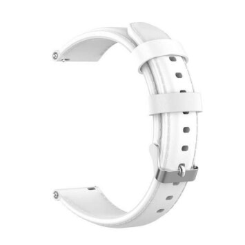 Lenuo univerzální kožený strap 20 mm (bílá) 