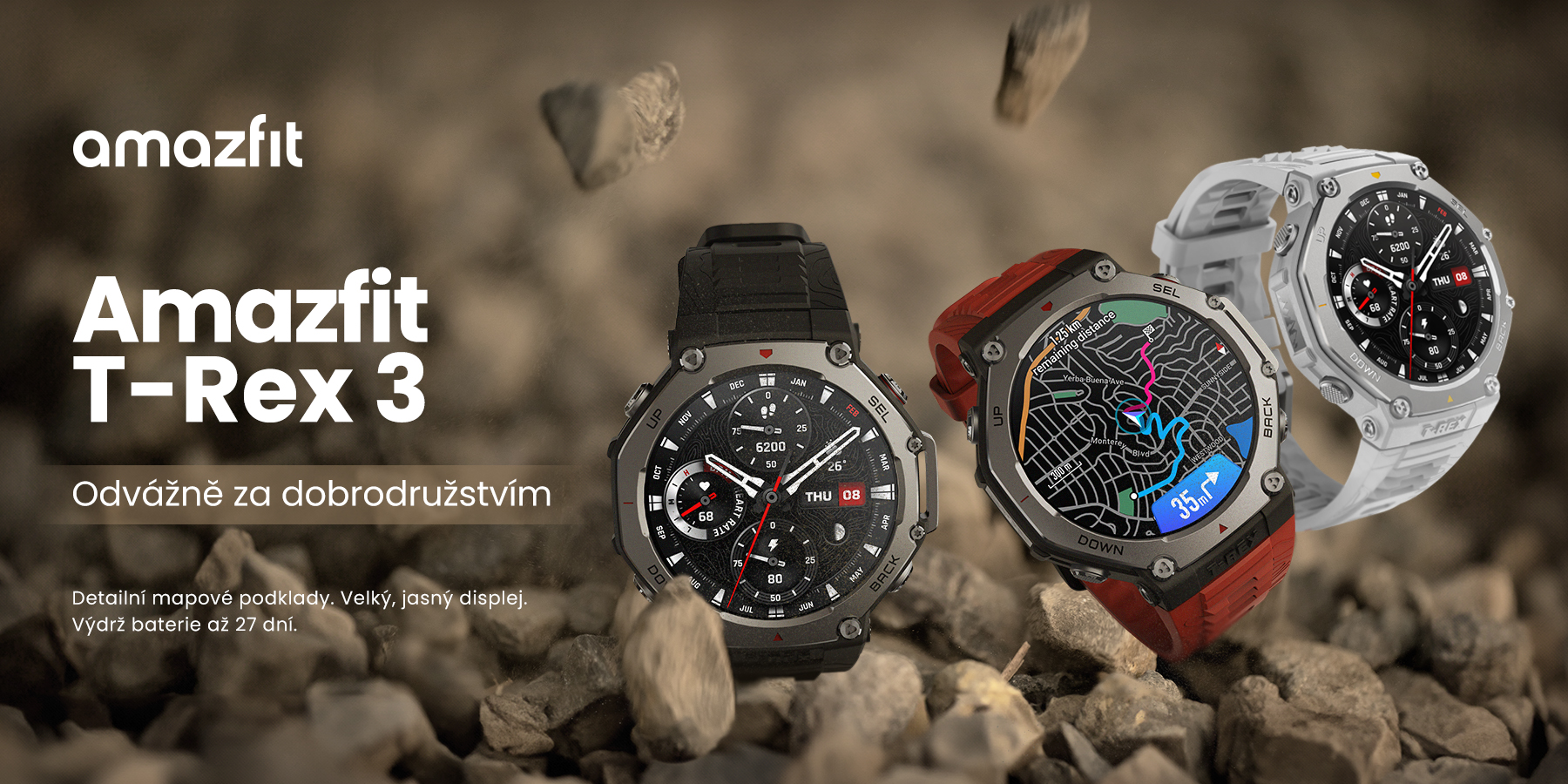 Novinka Amazfit T-Rex 3